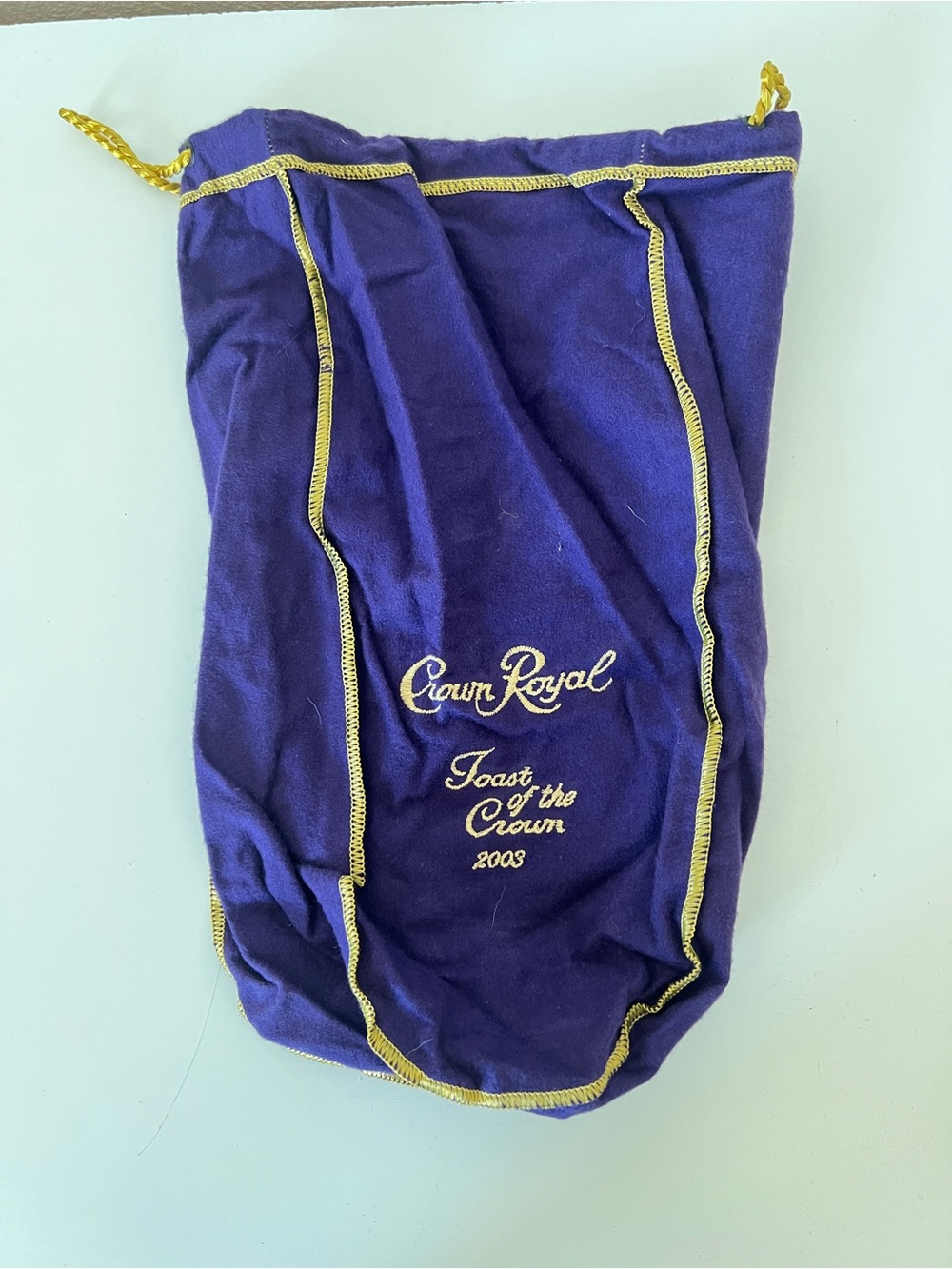 Crown Royal Toast of the Crown 12” Bag 2003 Vintage Purple Whisky
